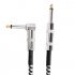 Flanger 3M Instrument Cable for Electric Guitar Straight to Right Angle TS Male 1 4  6 35mm Plug  FLGZB 24 blue and white