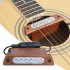 Flanger Wood Acoustic Guitar Sound Hole Pickup Magnetic Pickup for 39  40  41  42  Acoustic Guitar Accessories Wood color