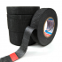 Flannel Tape High  Temperature Waterproof Black Tape For Vehicle Internal Winding Harnesses 25MM 15m