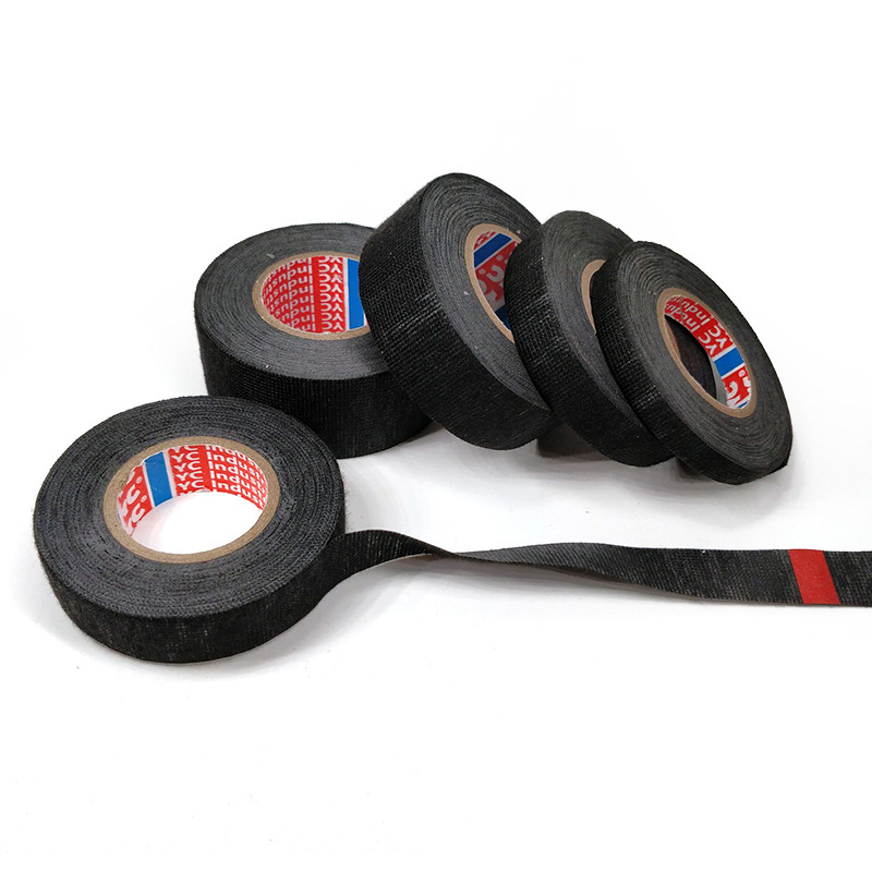 Flannel Tape High  Temperature Waterproof Black Tape For Vehicle Internal Winding Harnesses 9MM*15m