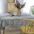 Flannelette Embroidery Table  Cloth Decorative Fabric Table Cover For Living Room Kitchen 90 90cm
