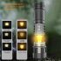 Flashlight High Lumens Rechargeable 1300 Lumens Flashlight Portable Tactical Flashlights For Camping Hiking Outdoor F430 flashlight  w t battery 