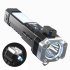 Flashlight Usb Rechargeable Torch Light With Hammer Knife Power Bank Cob Led Work Light For Outdoor Camping Emergency Red