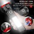 Flashlight Usb Rechargeable Torch Light With Hammer Knife Power Bank Cob Led Work Light For Outdoor Camping Emergency Red