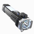 Flashlight Usb Rechargeable Torch Light with Hammer Knife Power Bank