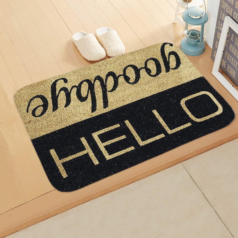Wholesale Fleece Door Mat Letter Printed Doormat Anti Slip Entrance Floor Mats For Bedroom Bathroom Carpet Rug 40 60cm From China