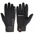 Fleece Gloves Autumn Winter Warm Gloves Touch screen Waterproof Elastic Non slip Gloves for cycling  gray M