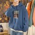 Fleece Hoodies Sweater Thicken Hooded Sweatshirts Casual Loose Pullover for Man gray XL