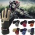 Fleece Motorcycle Gloves Road Mountain Bike Gloves Ultralight Outdoor Skiing Bicycle Heated Warm Gloves Men Army Green One size