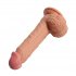 Flexible Double Layer Silicone Dildo with Suction Cup G26