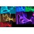 Flexible Multicolor Stick On LED Strip with 150 LED lights  self adhesive tape  remote control  splash proof against most indoor mishaps  perfect for indoor use