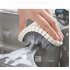 Flexible Pool Brush for Kitchen Cooking Bathtub Tile Bathroom Cleaning white large