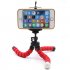 Flexible Portable Adjustable Tripod Mini Universal Octopus Leg Style Bluetooth Selfie Stick  black Without Bluetooth remote control