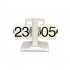 Flip Clock  Flip Down Clock With Non slip Mat  Rotary Switch  Big Digital Design Retro Automatic Turning Desk Clock For Home  Living Room  Office All black 24 h