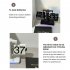 Flip Clock  Flip Down Clock With Non slip Mat  Rotary Switch  Big Digital Design Retro Automatic Turning Desk Clock For Home  Living Room  Office All black 24 h
