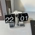 Flip Clock  Flip Down Clock With Non slip Mat  Rotary Switch  Big Digital Design Retro Automatic Turning Desk Clock For Home  Living Room  Office All black 24 h