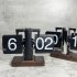 Flip Down Clock  Flip Clock With Big Digital Design  Non slip Mat  Rotary Switch  Smooth Surface Retro Automatic Desk Clock For Living Room  Office All black mo