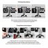 Flip Down Clock  Flip Clock With Big Digital Design  Non slip Mat  Rotary Switch  Smooth Surface Retro Automatic Desk Clock For Living Room  Office All black mo