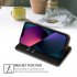 Flip Phone Case Magnetic Protective Cover Leather Sleeve Blue for iPhone 14ProMax