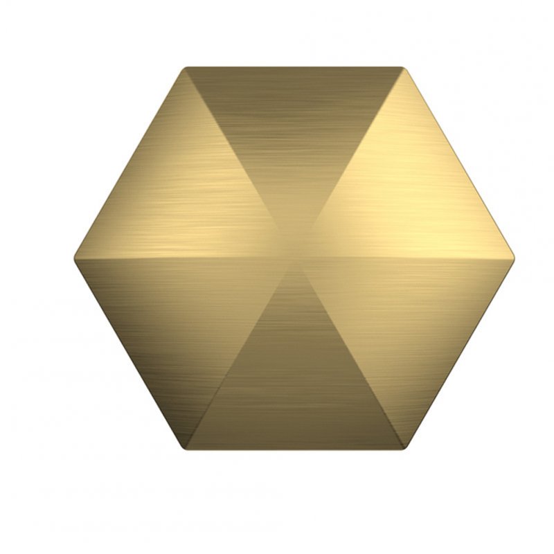 Flipo Flip Desk Toy Stress Relief Desktop Flip for Adult Metal FingertipToy Hexagon gold