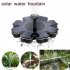 Floating Solar Fountain Flower shape Water Pump for Outdoor Birdbath Pool Garden Decoration