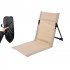 Floor Chair Foldable Seat Best Chair Comfortable Back Support Beach Cushion Lightweight For Outdoor Camping off white