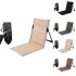 Floor Chair Foldable Seat Best Chair Comfortable Back Support Beach Cushion Lightweight For Outdoor Camping off white