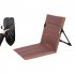 Floor Chair Foldable Seat Best Chair Comfortable Back Support Beach Cushion Lightweight For Outdoor Camping brown