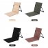 Floor Chair Foldable Seat Best Chair Comfortable Back Support Beach Cushion Lightweight For Outdoor Camping brown