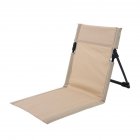 Floor Chair Foldable Seat Best Chair Comfortable Back Support Beach Cushion Lightweight For Outdoor Camping off white