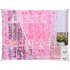 Floral Offset Printing Window Curtain Tulle for Bedroom Living Balcony Decorative Shading Pink W 140cm   H 240cm