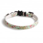 Floral Print Cat  Ribbon Cat Neck Collar Decoration Pet Supplies green