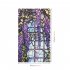 Floral Stained Glass Window Film UV Blocking Heat Insulation Violet Pattern Static Window Clings For Window Glass Decorations 60 x 100cm