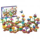 Flower Garden Building Toys Colorful Interconnecting Blocks Building Floral Arrangement Playset Toys For Kids 224 piece sets