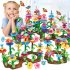 Flower Garden Building Toys Colorful Interconnecting Blocks Building Floral Arrangement Playset Toys For Kids 272 piece sets