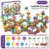 Flower Garden Building Toys Colorful Interconnecting Blocks Building Floral Arrangement Playset Toys For Kids 272 piece sets