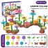 Flower Garden Building Toys Colorful Interconnecting Blocks Building Floral Arrangement Playset Toys For Kids 272 piece sets