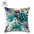 Flower Plant Pattern Printing Throw Pillow Cover without Filling for Decoration