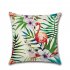 Flower Plant Pattern Printing Throw Pillow Cover without Filling for Decoration