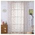 Flower Printing Window Curtain Tulle for Living Room Bedroom Drapes Decor blue 1 meter wide x 2 meters high