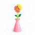 Flower Shape Pot  Washing  Brush With Long Handle Kitchen Cleaning Accessories Green