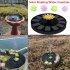Flower Shape Solar Fountain for Garden Backyard Pond Outdoor Decoration 16cm 6 3in