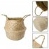 Flowerpot Basket Seaweed Natural Color Middle Diameter 11cm Flower Basket Storage Basket Dirty Clothes Basket as shown