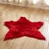 Fluffy Floor Mat Door Mat Non slip Living Room Carpet Foot Pad Pentagram Rug Home Decor Rose Red Pentagram 60 diameter
