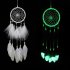 Fluorescent Feather Wind Chime Handmade Dream Catcher as Home Car Hanging Decoration