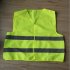 Fluorescent Green Reflective Vest Sleeveless Tops Traffic Running Safety Reflector with Reflective Stripe Fluorescent green