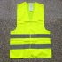 Fluorescent Green Reflective Vest Sleeveless Tops Traffic Running Safety Reflector with Reflective Stripe Fluorescent green