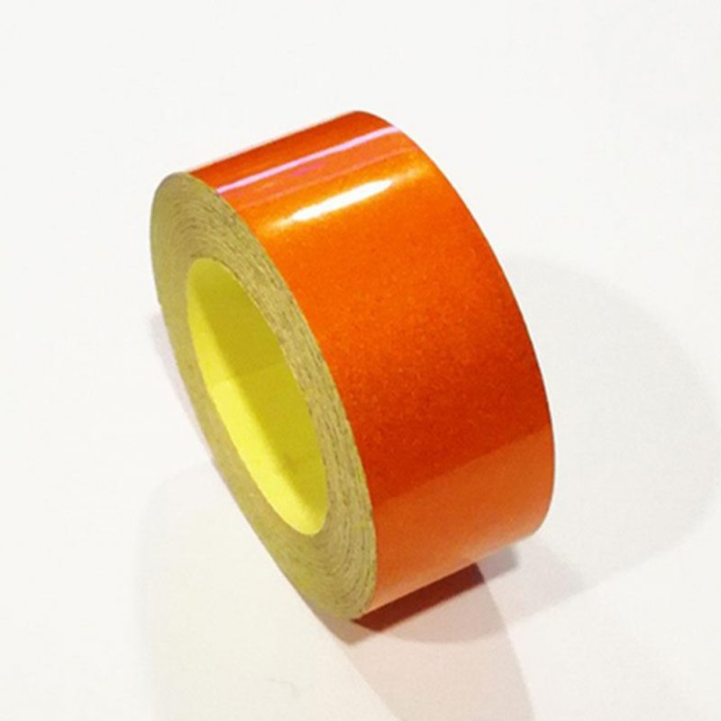 Fluorescent Reflective Film Sticker Safety Warning Conspicuity Tape 3m*5cm  Glossy orange