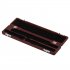 Flute Luggage Box Wooden Portable Instrument Packages Box Red amber 43 2CM