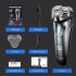 Flyco FS339 Shaving Machine Razor Barbeador Waterproof Rechargeable Washable Rotary Blade Electric Shaver black British regulatory